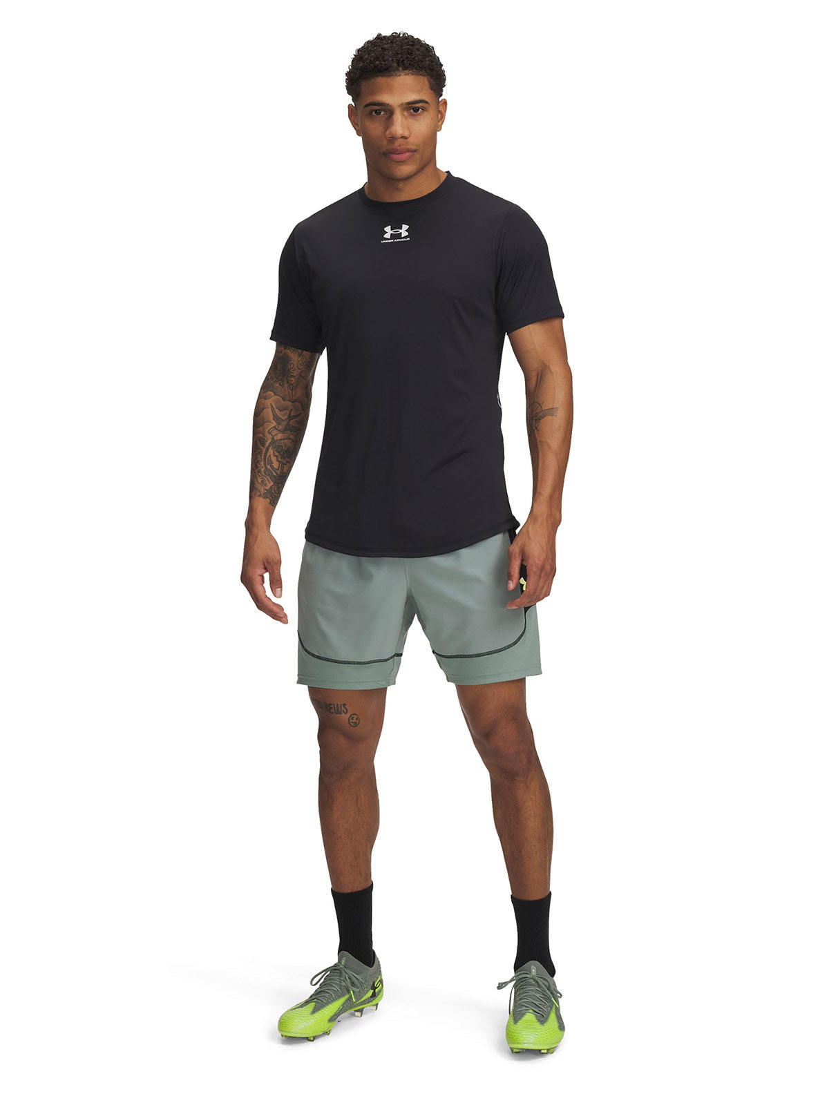 Shorts Under Armour challenger pro verde para hombre