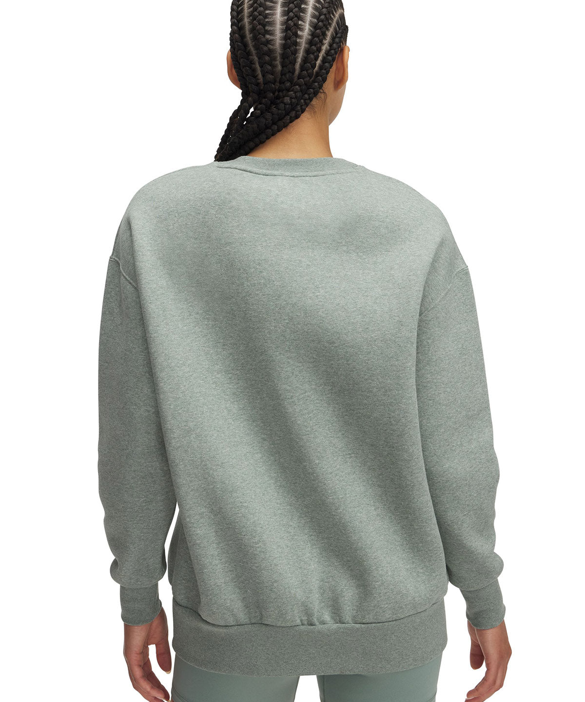 Polerón mujer Under Armour Icon fleece oversized verde