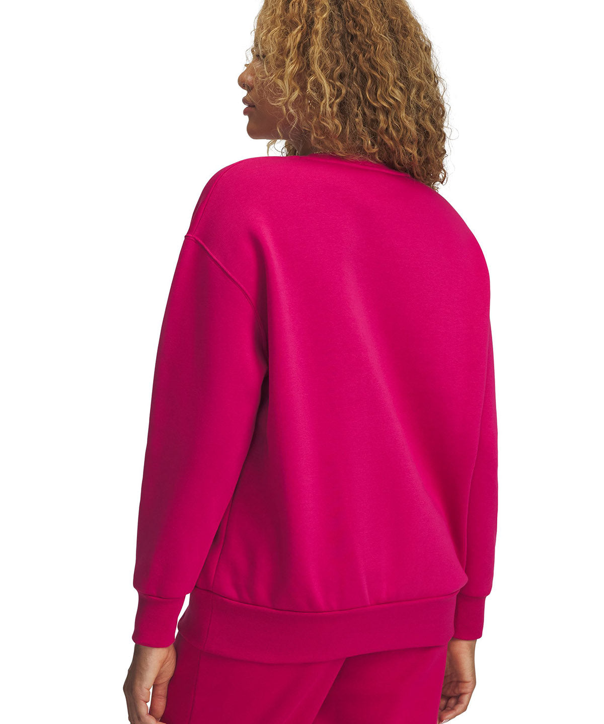 Polerón mujer Under Armour Icon fleece oversized morado