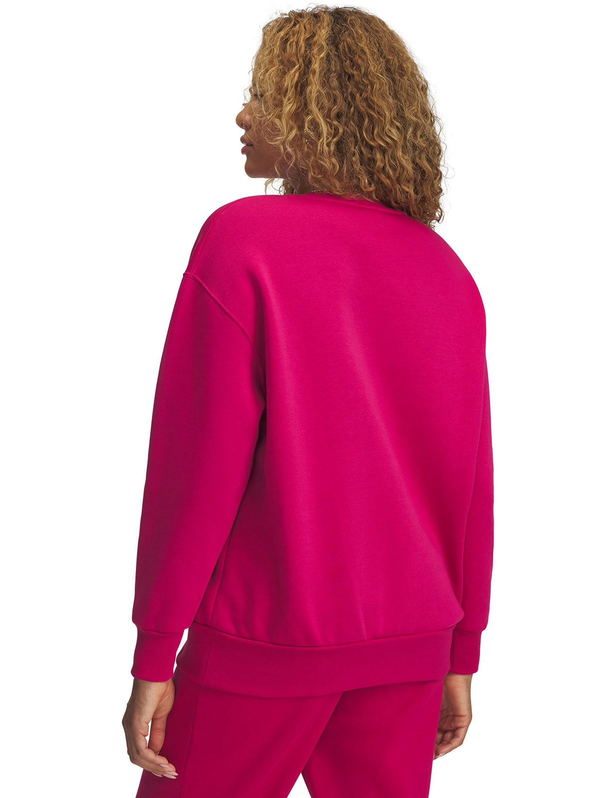 Polerón mujer Under Armour Icon fleece oversized morado