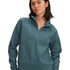 Poleron Lifestyle para mujer Rival Fleece ½ Zip azul Under Armour