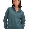 Poleron Lifestyle para mujer Rival Fleece ½ Zip azul Under Armour