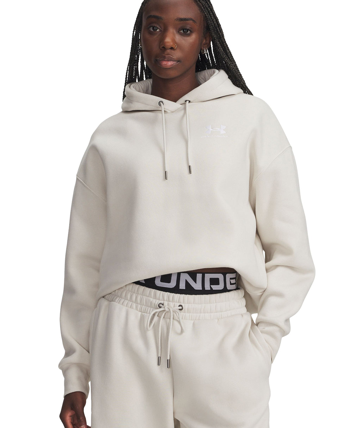 Polerón Lifestyle para Mujer Icon Fleece Blanco Under Armour