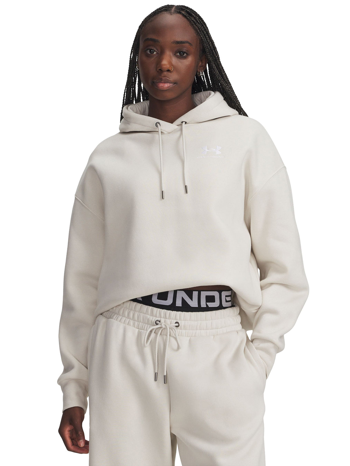 Polerón Lifestyle para Mujer Icon Fleece Blanco Under Armour