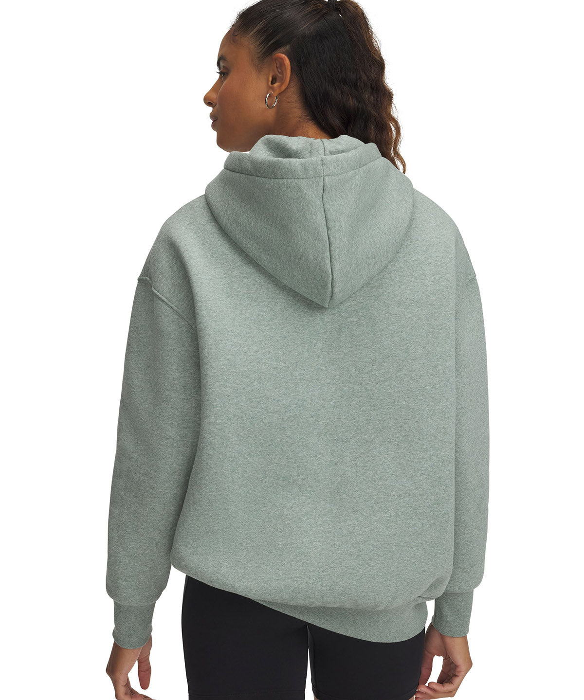 Polerón mujer Under Armour Icon fleece oversized verde