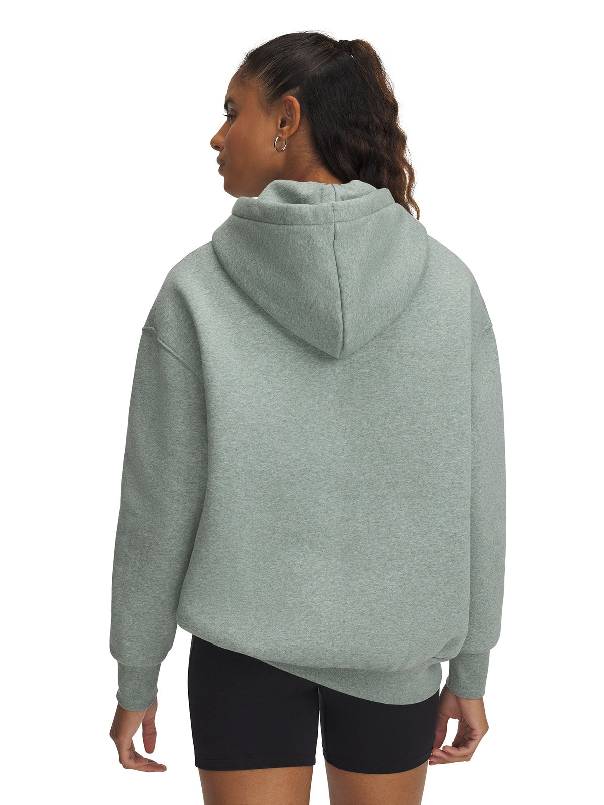 Polerón mujer Under Armour Icon fleece oversized verde