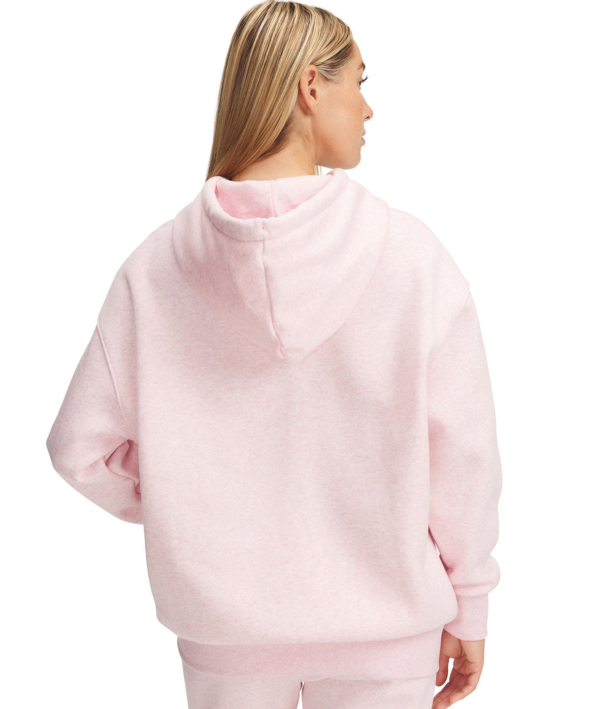 Polerón Under Armour Icon fleece oversized rosado para mujer