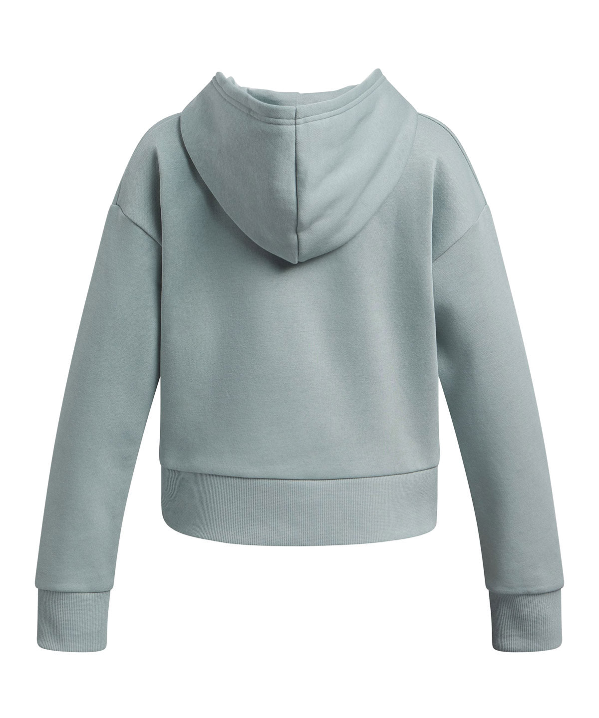 Polerón Under Armour Rival fleece crop hoodie verde para niñas