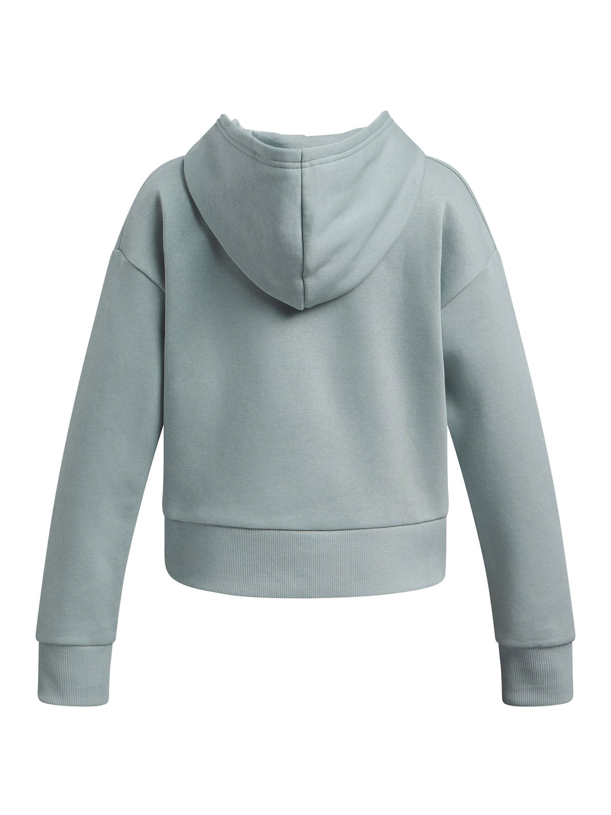 Polerón Under Armour Rival fleece crop hoodie verde para niñas