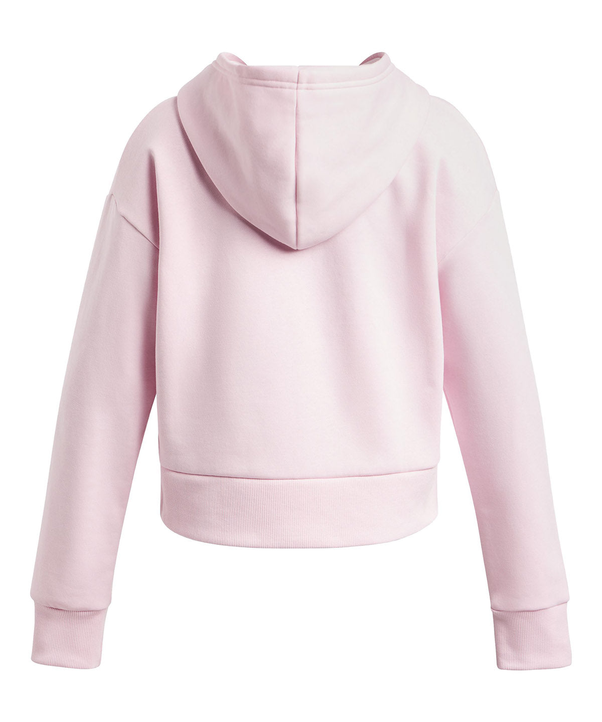 Polerón Under Armour Rival fleece crop hoodie rosado para niñas