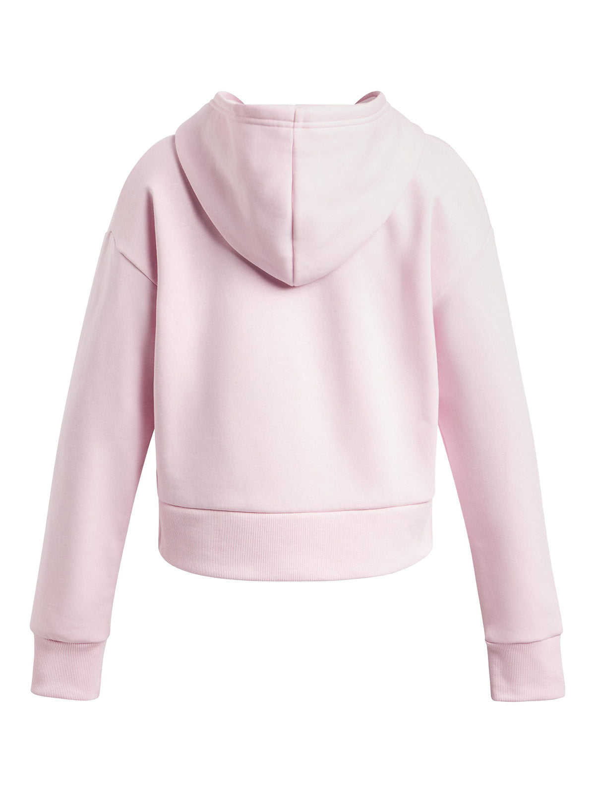 Polerón Under Armour Rival fleece crop hoodie rosado para niñas