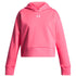 Polerón Lifestyle para niña Rival Fleece Crop rosado Under Armour