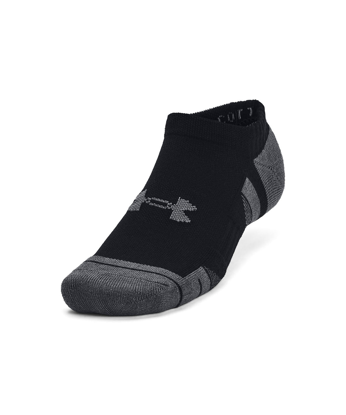 Calcetín unisex Under Armour performance algodón 3 pack negro no show