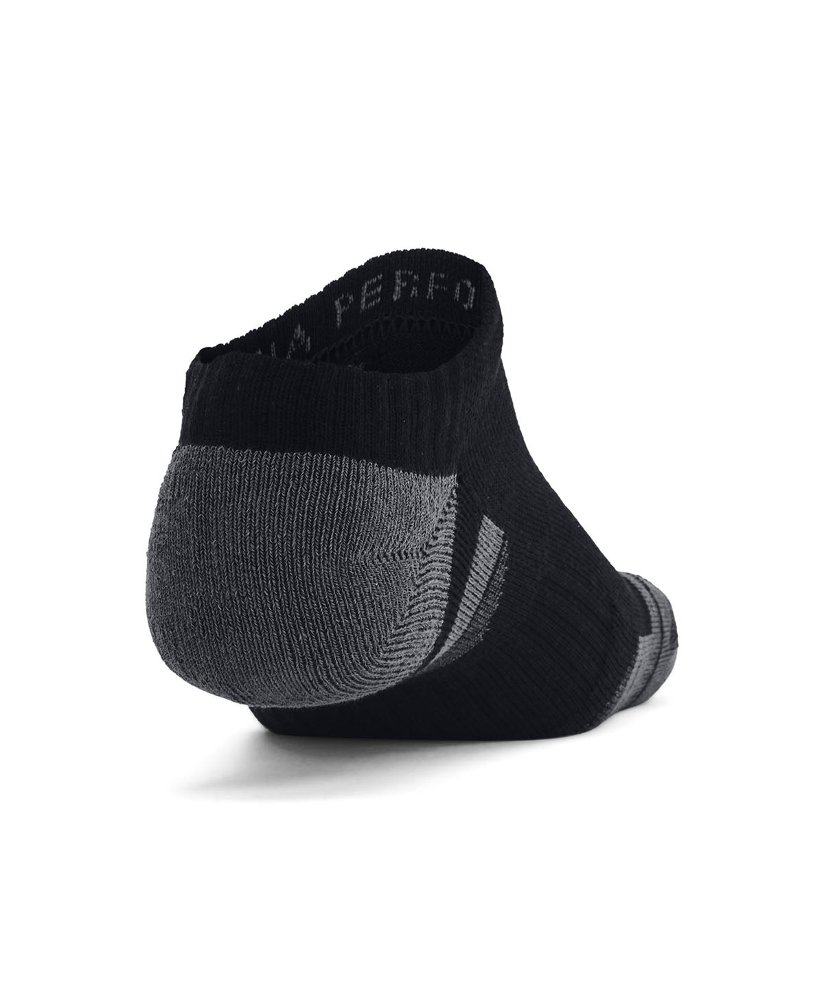 Calcetín unisex Under Armour performance algodón 3 pack negro no show