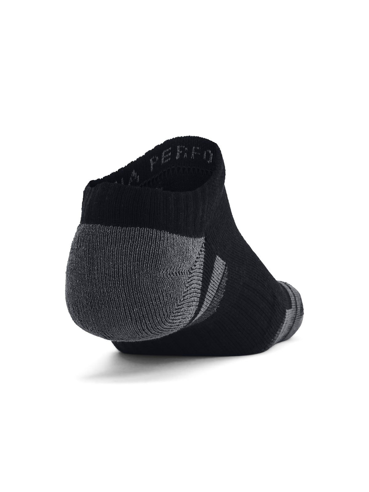 Calcetín unisex Under Armour performance algodón 3 pack negro no show