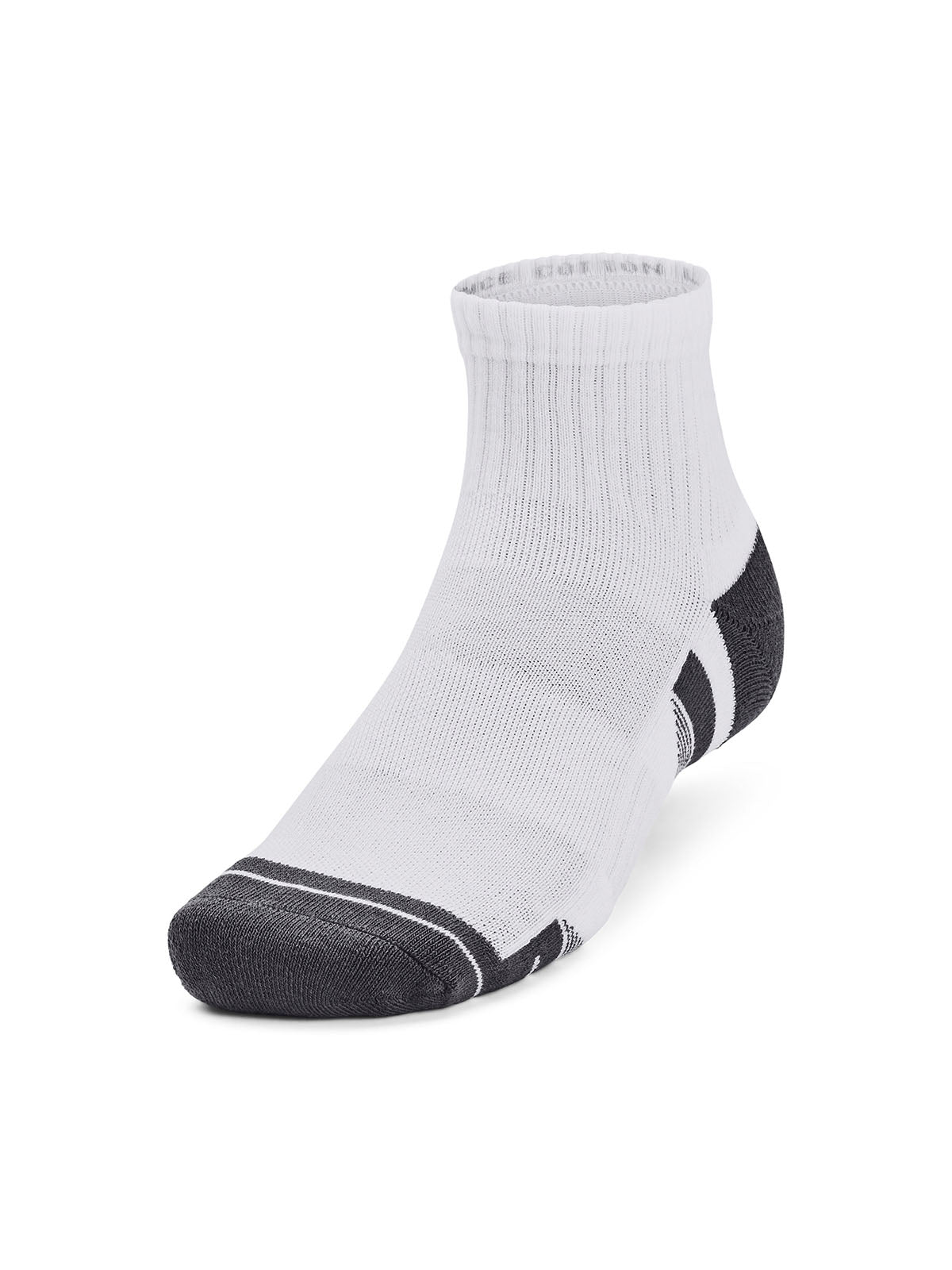 Calcetín unisex Under Armour performance algodón 3 pack cortos blanco