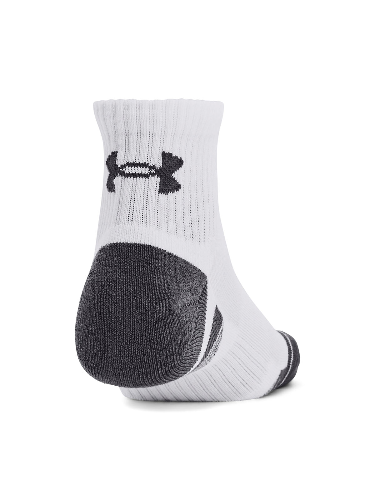 Calcetín unisex Under Armour performance algodón 3 pack cortos blanco
