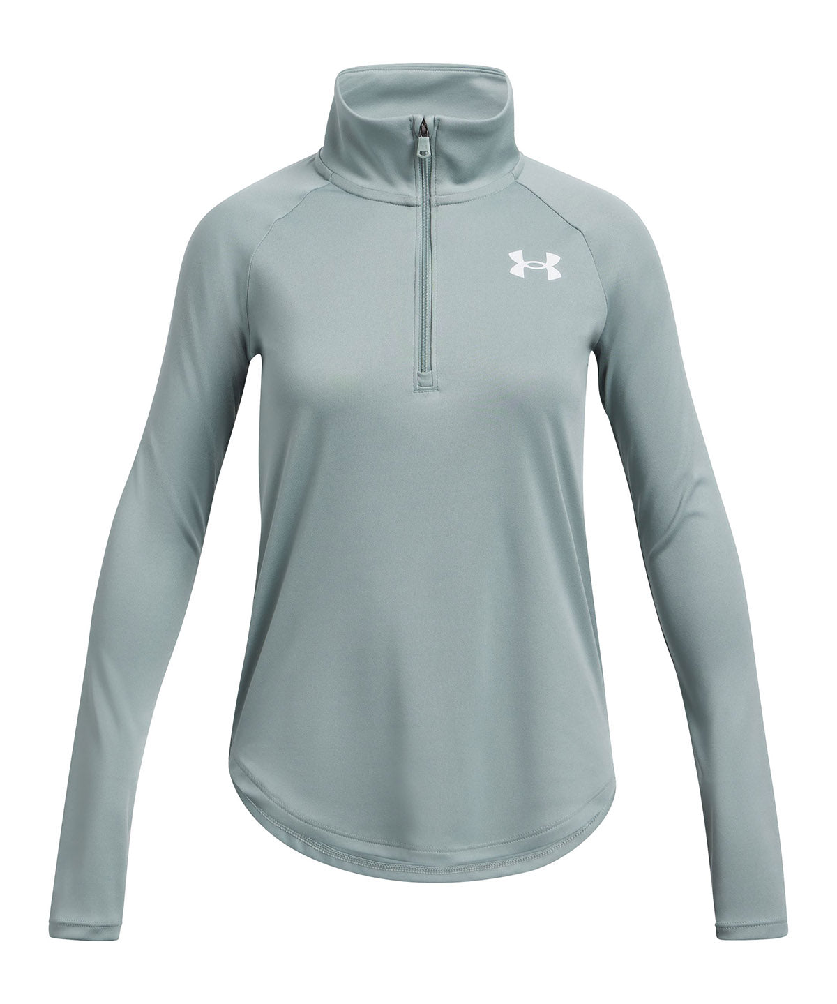 Polerón Under Armour tech gráfico ½ cierre verde para niña