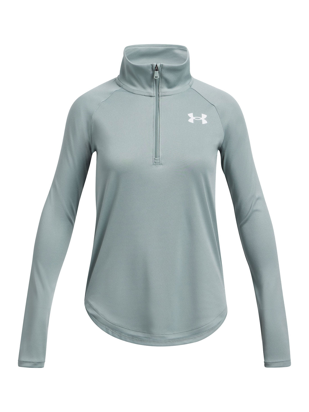Polerón Under Armour tech gráfico ½ cierre verde para niña