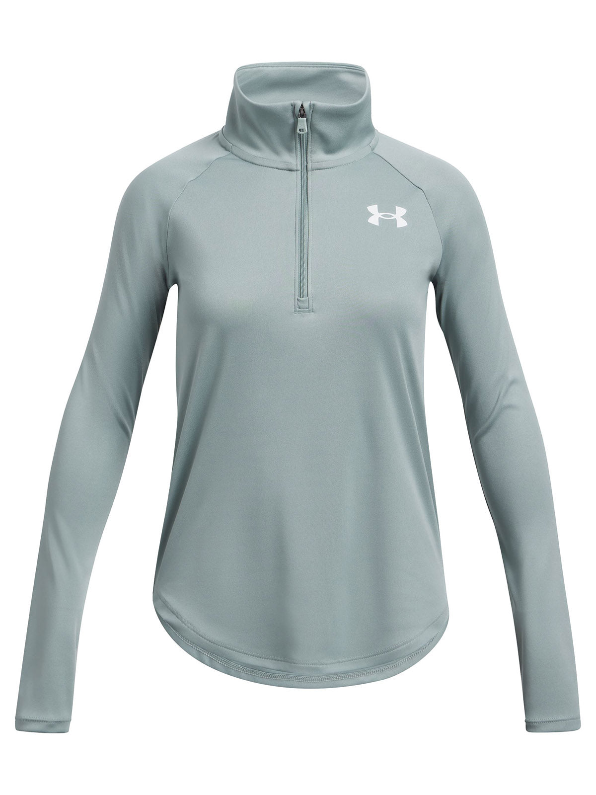 Polerón Under Armour tech gráfico ½ cierre verde para niña
