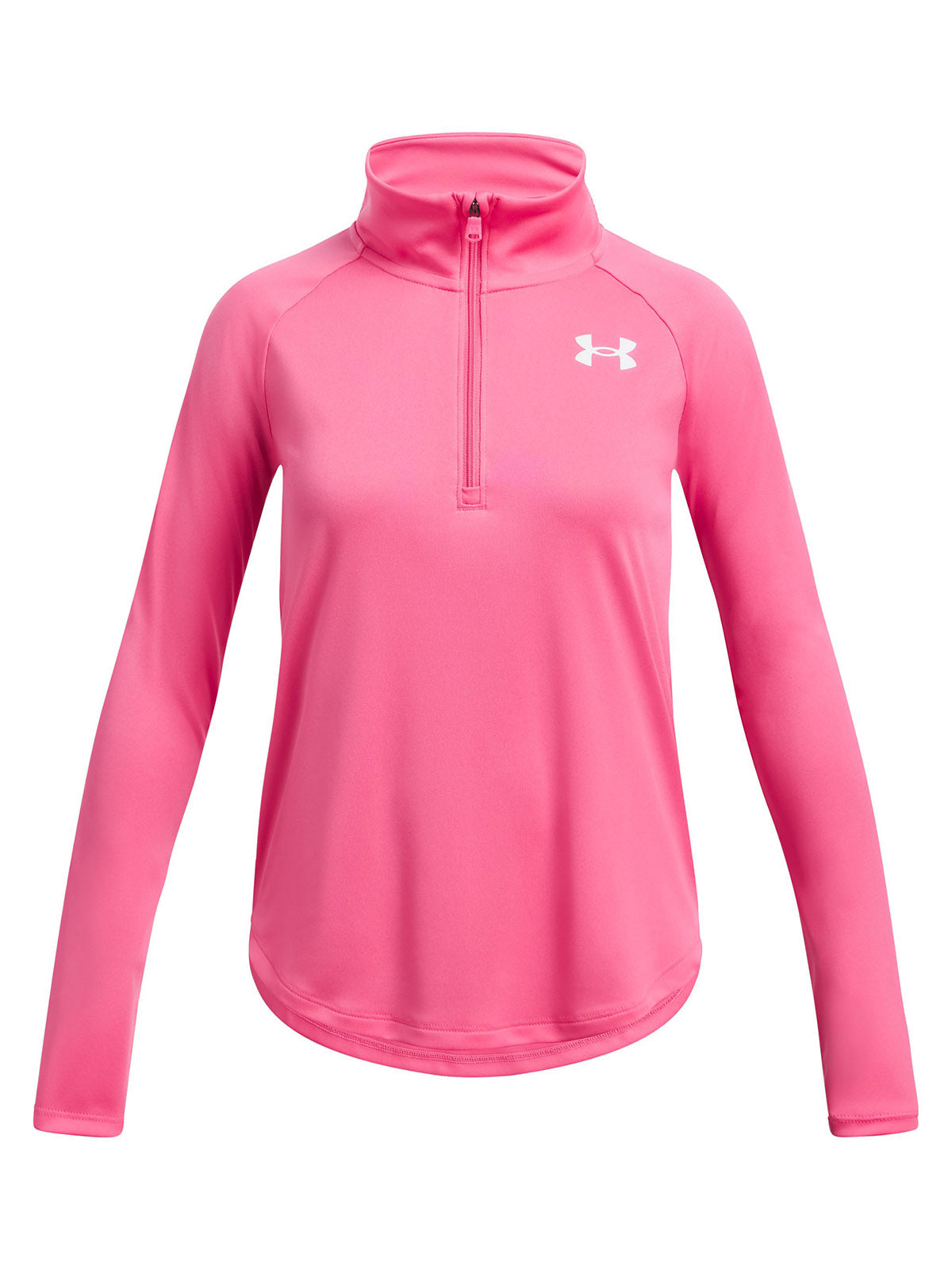 Polerón Under Armour tech ½ cierre rosado para niña