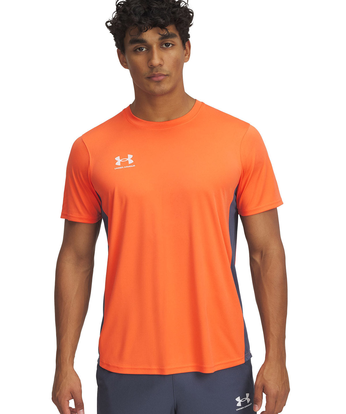 Polera manga corta Under Armour challenger naranjo para hombre
