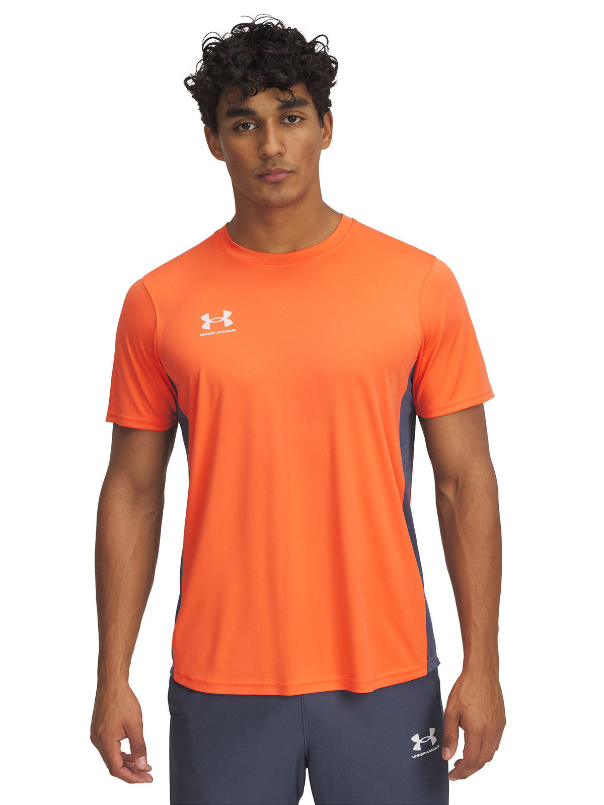 Polera manga corta Under Armour challenger naranjo para hombre