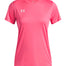 Polera manga corta de Football Challenger rosado Under Armour