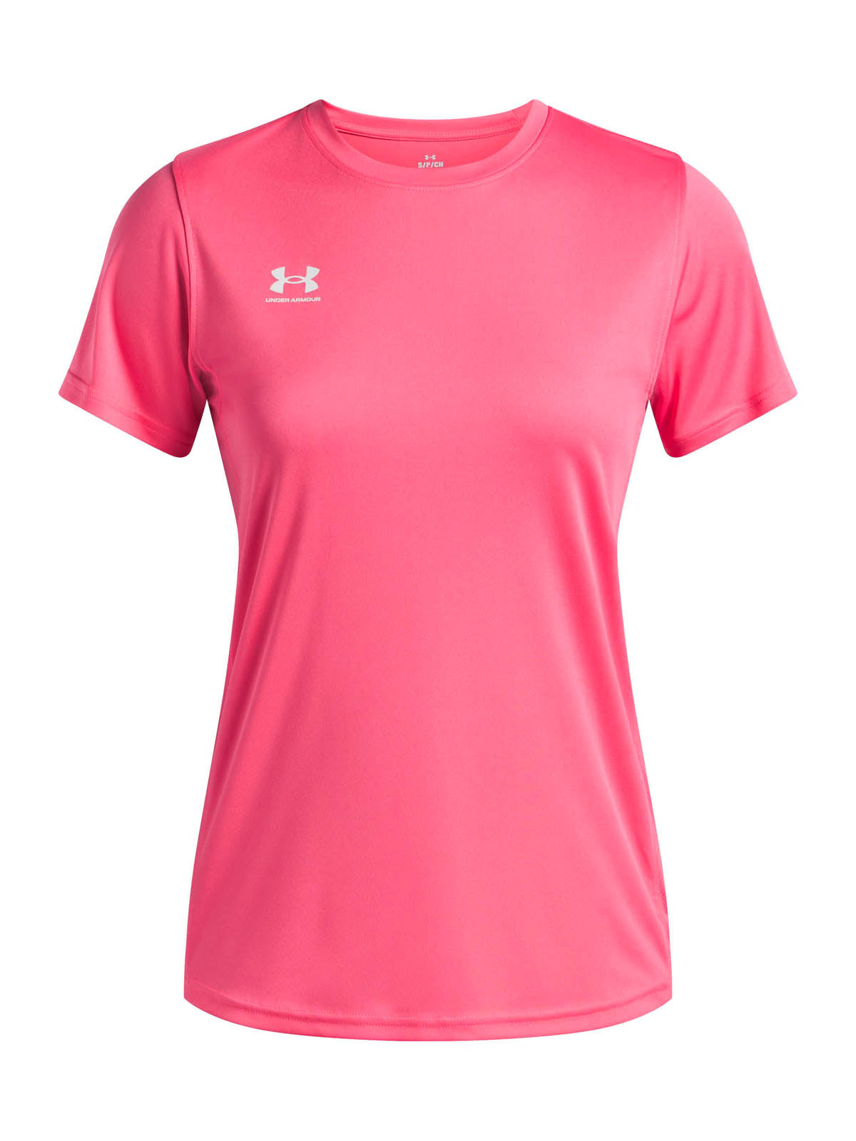 Polera manga corta de Football Challenger rosado Under Armour