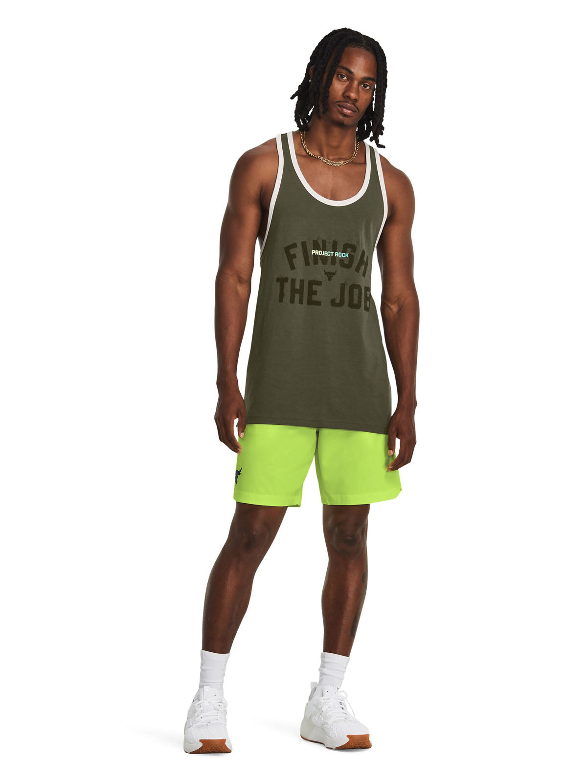 Polera sin mangas Project Rock para hombre Under Armour