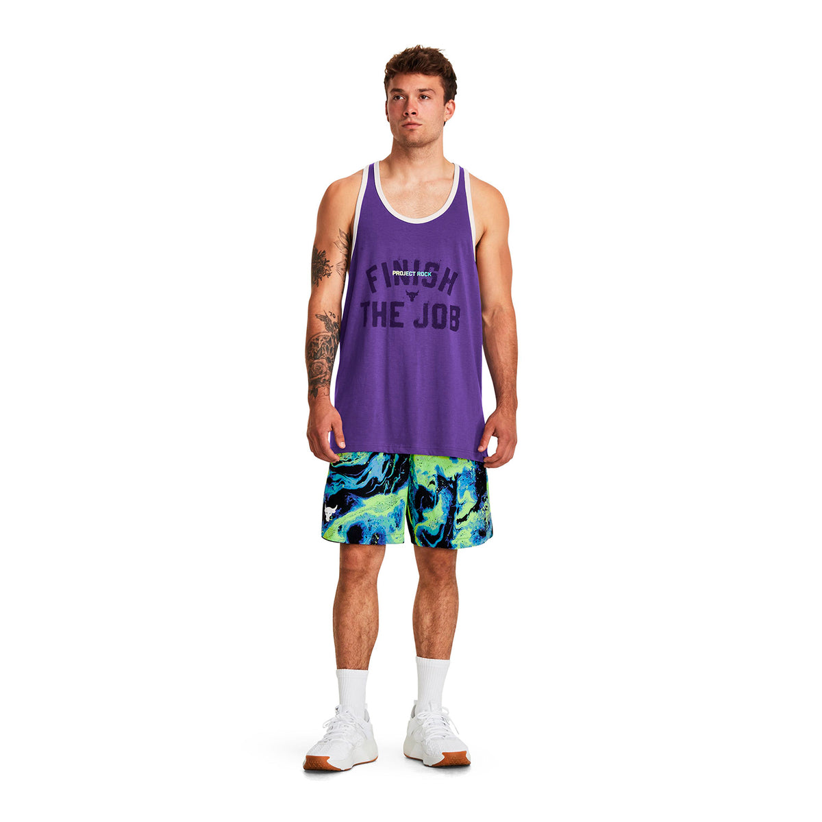 Polera sin mangas Project Rock para hombre Under Armour