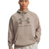 Poleron Lifestyle para hombre Rival Fleece Logo café Under Armour