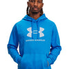 Polerón Lifestyle para hombre Rival Fleece Logo azul Under Armour