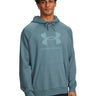 Polerón Lifestyle para hombre Rival Fleece Logo azul Under Armour