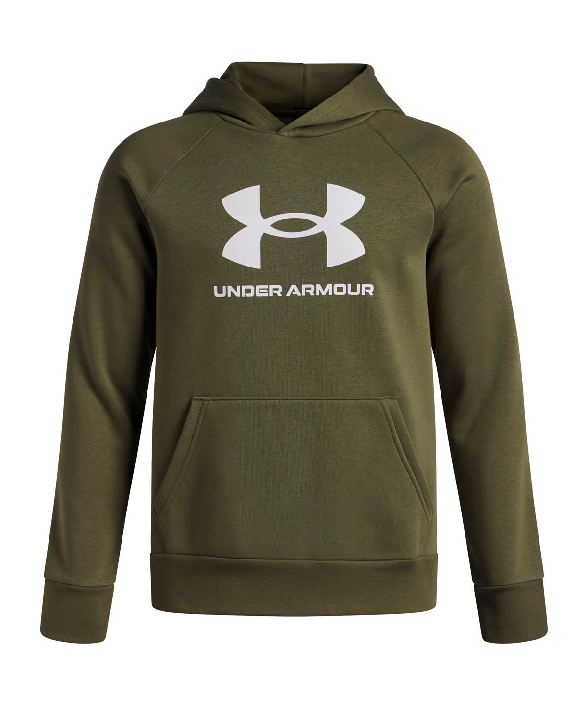 Polerón Lifestyle para niño Rival Fleece Big Logo verde Under Armour