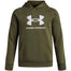 Polerón Lifestyle para niño Rival Fleece Big Logo verde Under Armour