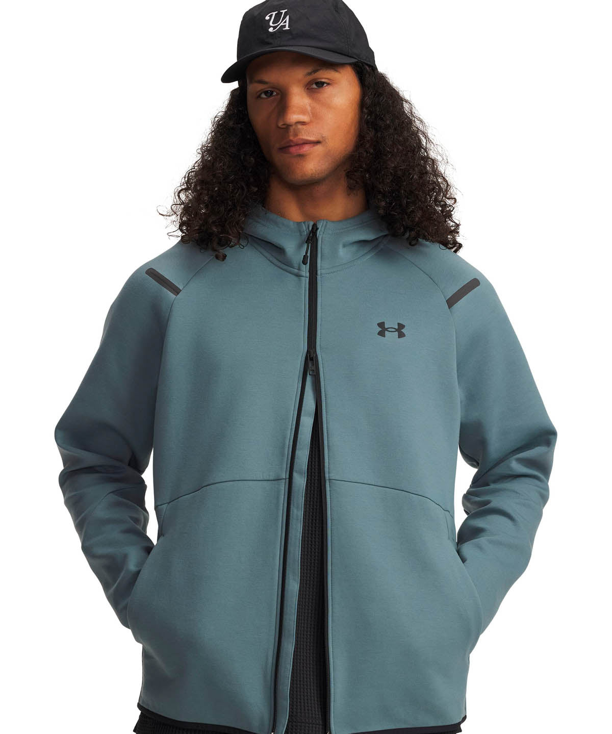 Polerón Lifestyle para hombre Unstoppable Fleece Full-Zip azul Under Armour