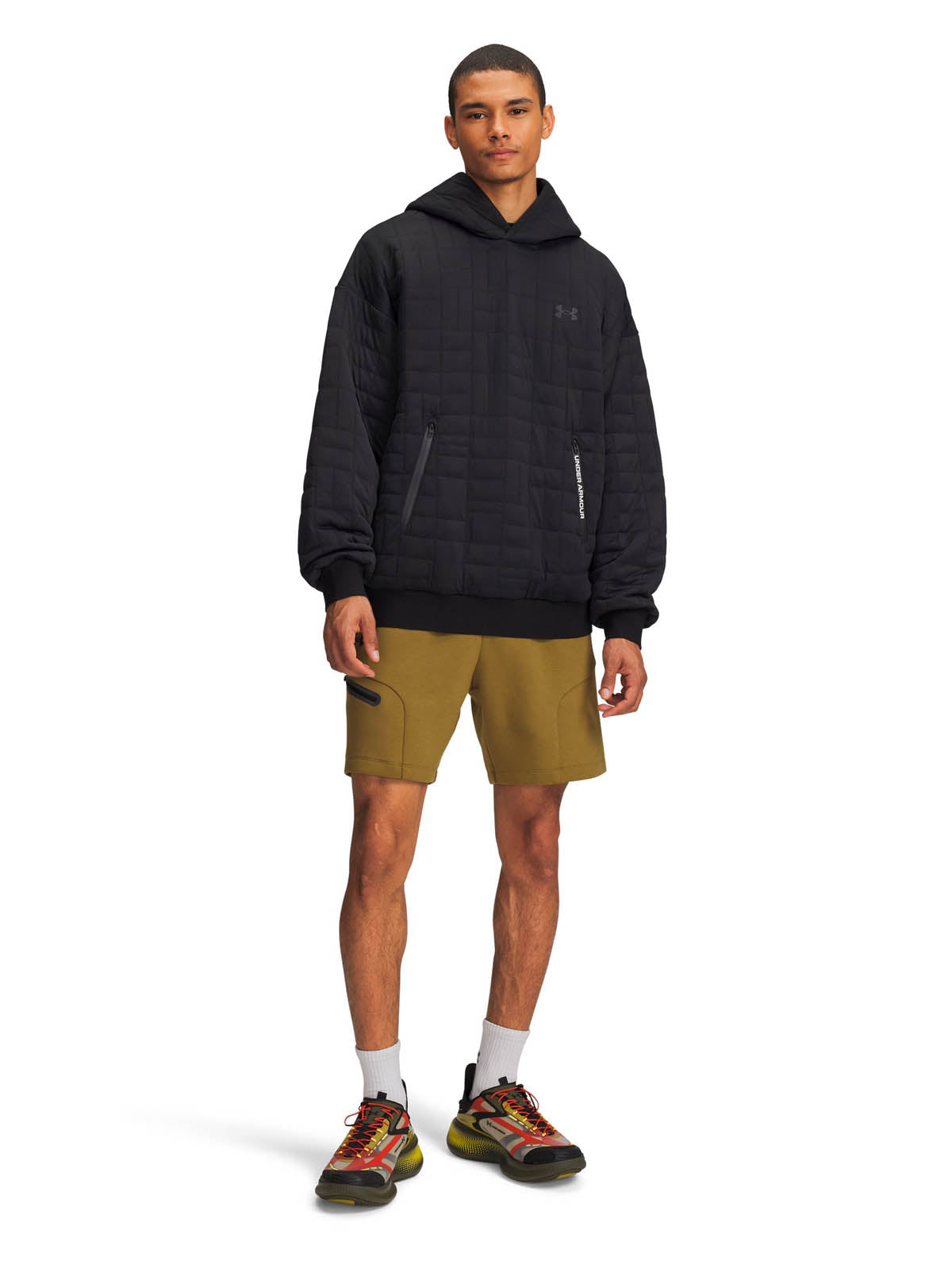 Short Lifestyle para hombre Unstoppable Fleece verde Under Armour