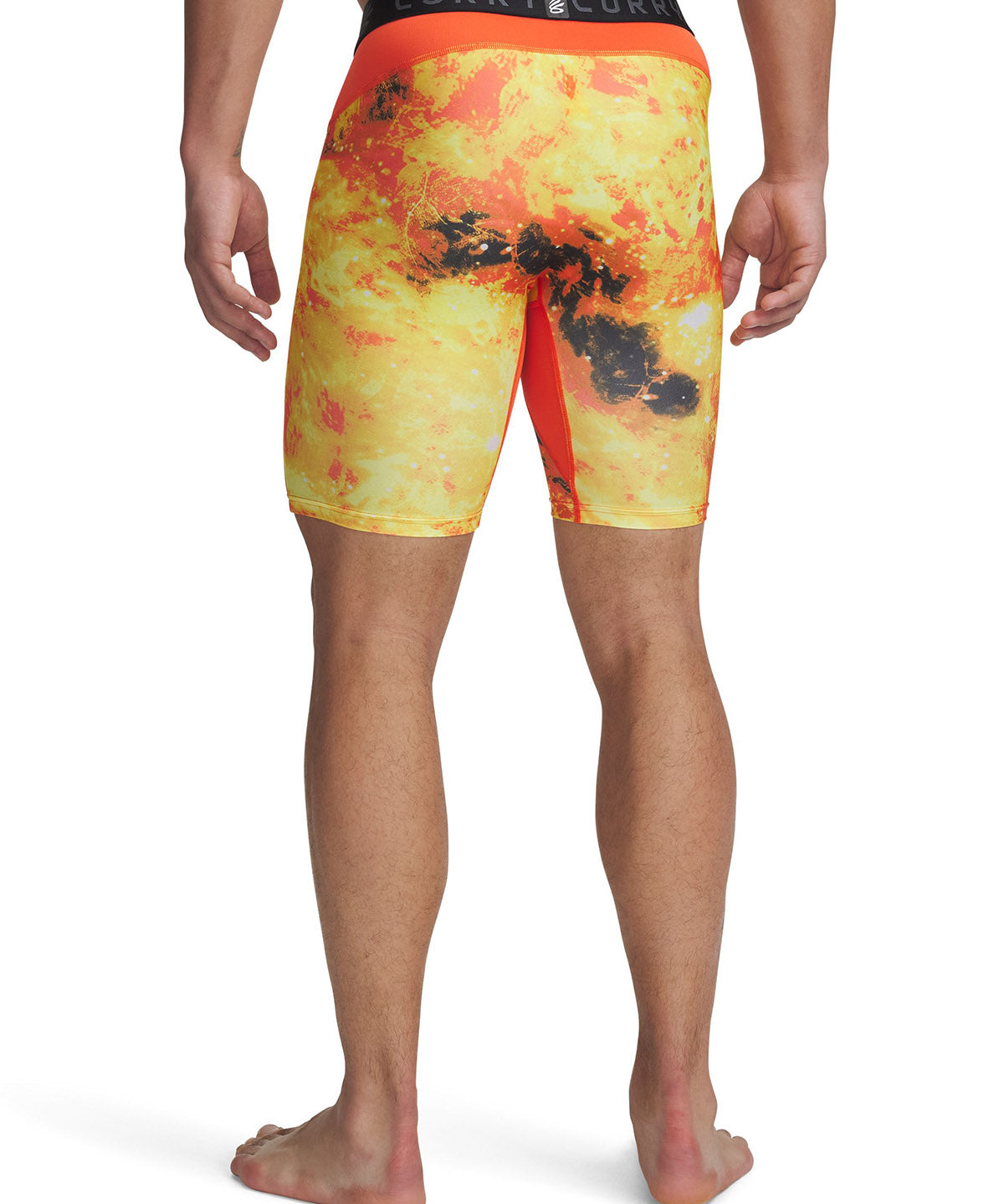 Shorts Curry Heatgear naranjo para hombre Under Armour