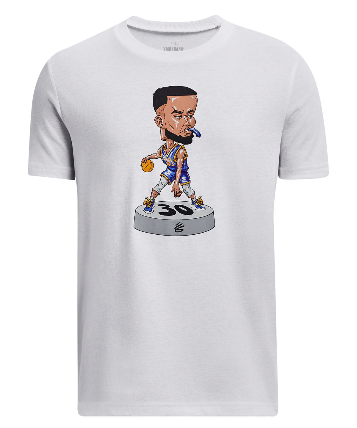 Polera manga corta UA Curry Bobblehead para niño