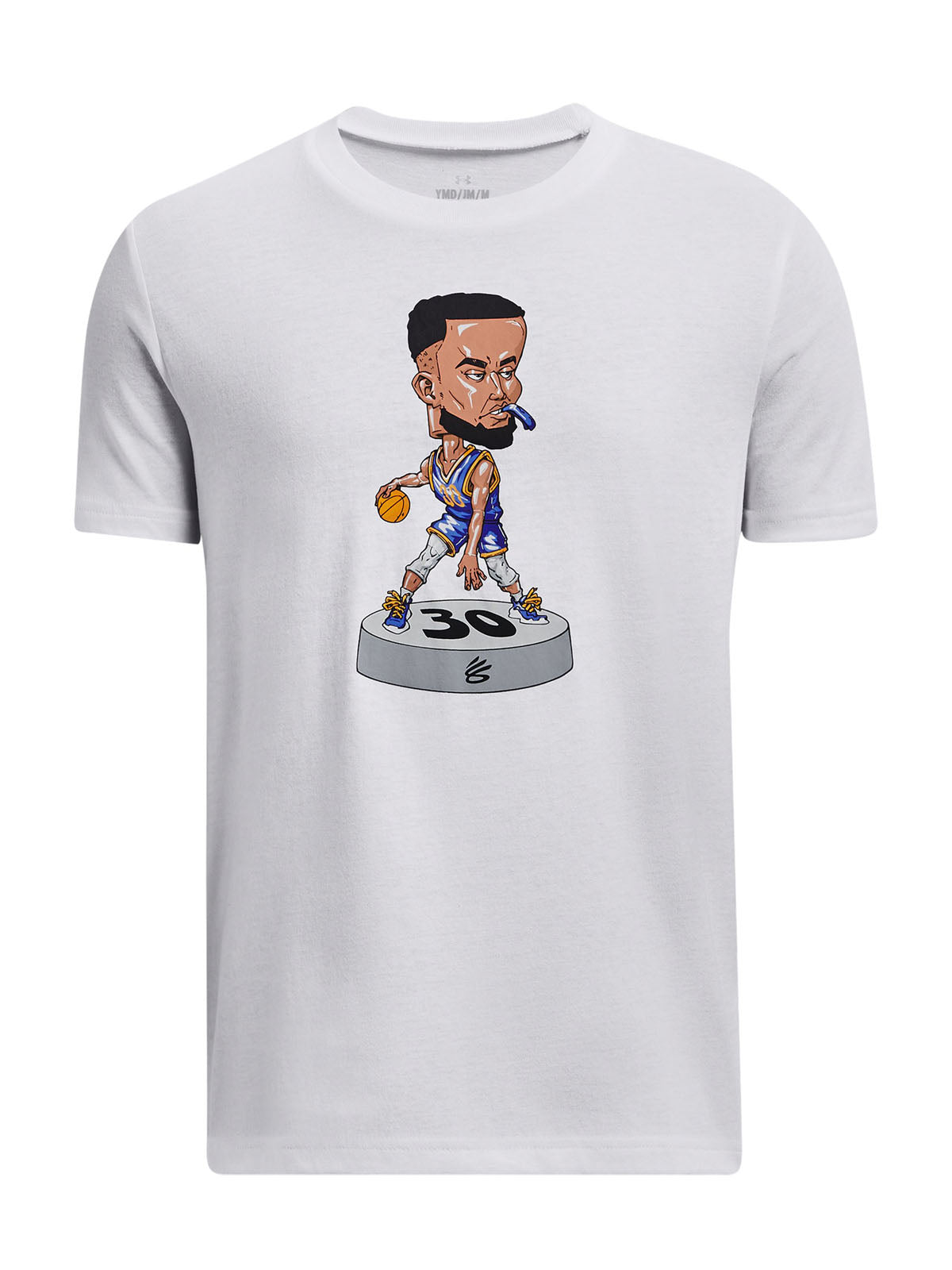 Polera manga corta UA Curry Bobblehead para niño