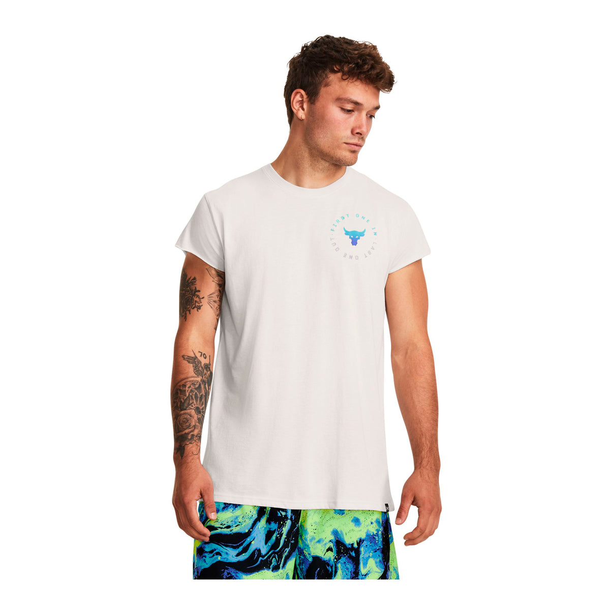 Polera manga corta de Project Rock para hombre Under Armour