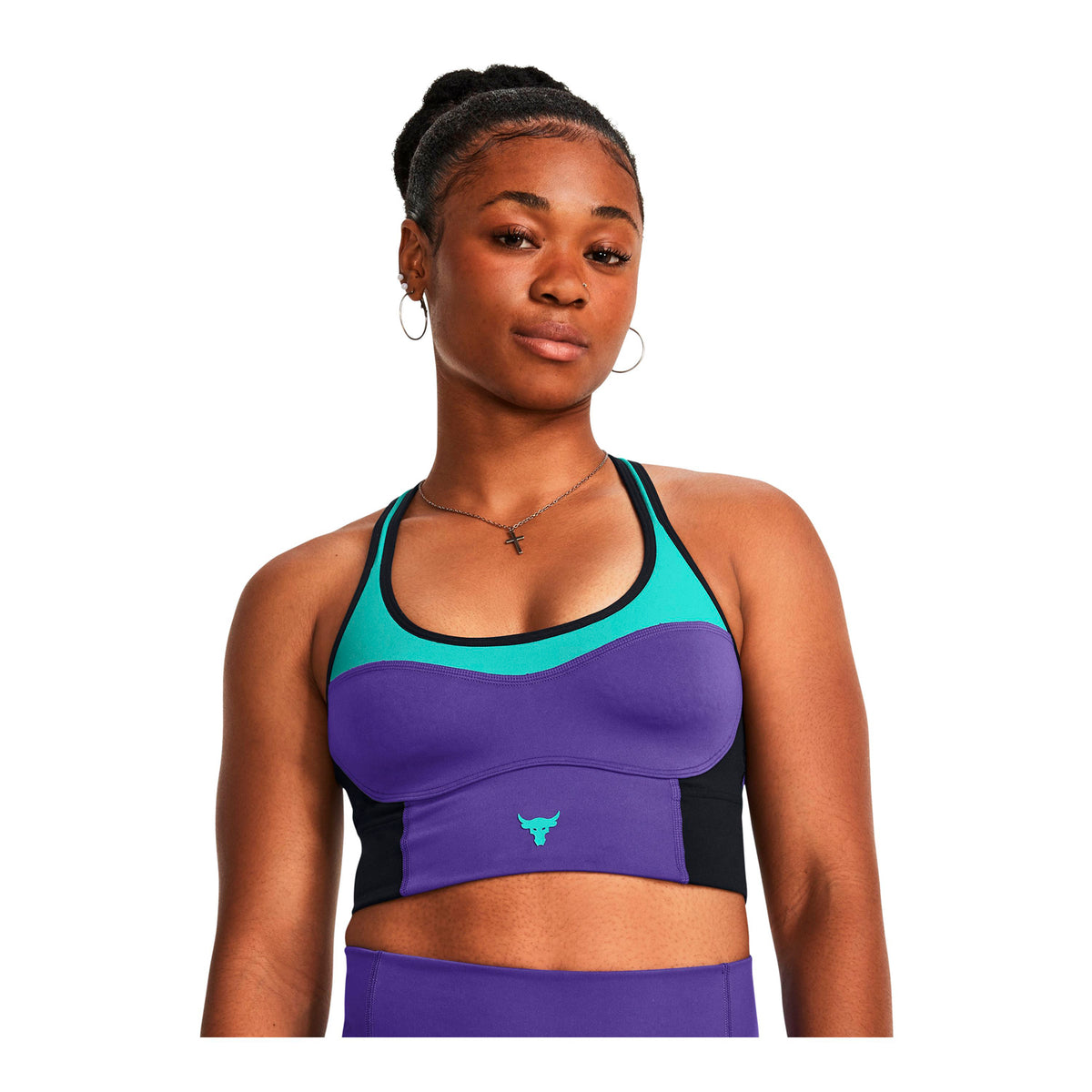 Sostén Deportivo Lets Go de Project Rock Infinity para mujer Under Armour