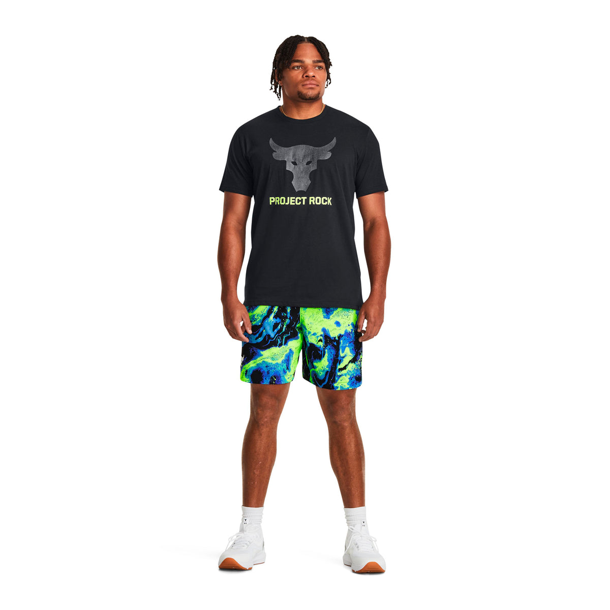 Polera manga corta Project Rock Brahma Bull para hombre Under Armour