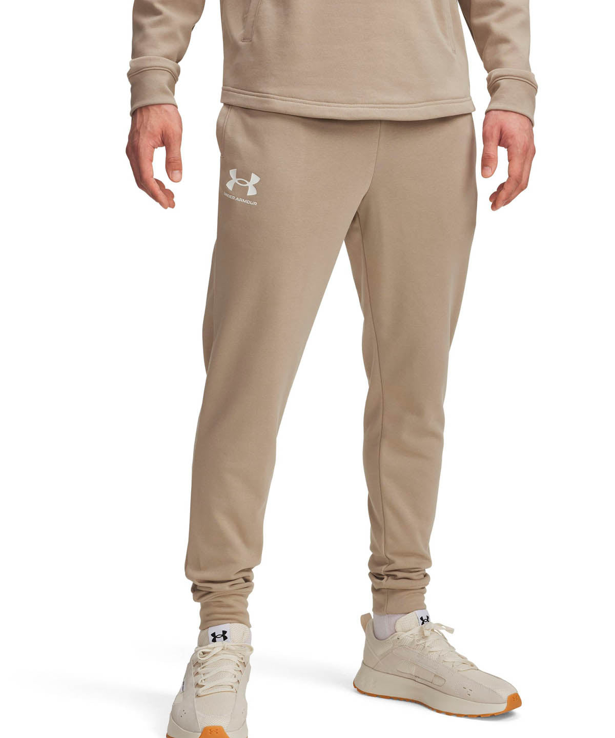 Buzo Lifestyle para hombre Rival Terry café Under Armour