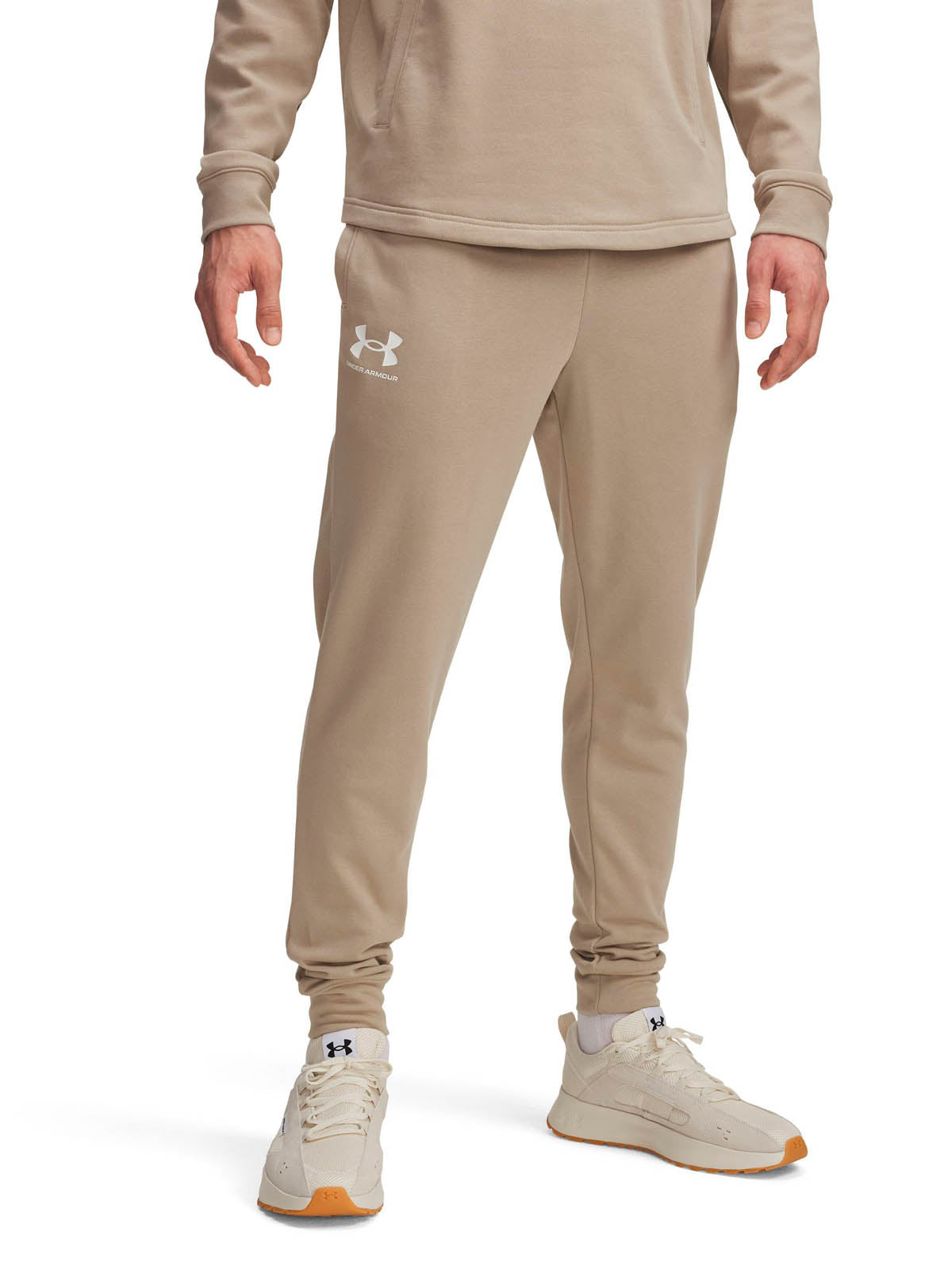 Buzo Lifestyle para hombre Rival Terry café Under Armour