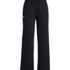 Pantalón UA Rival Fleece Straight Leg negro para mujer