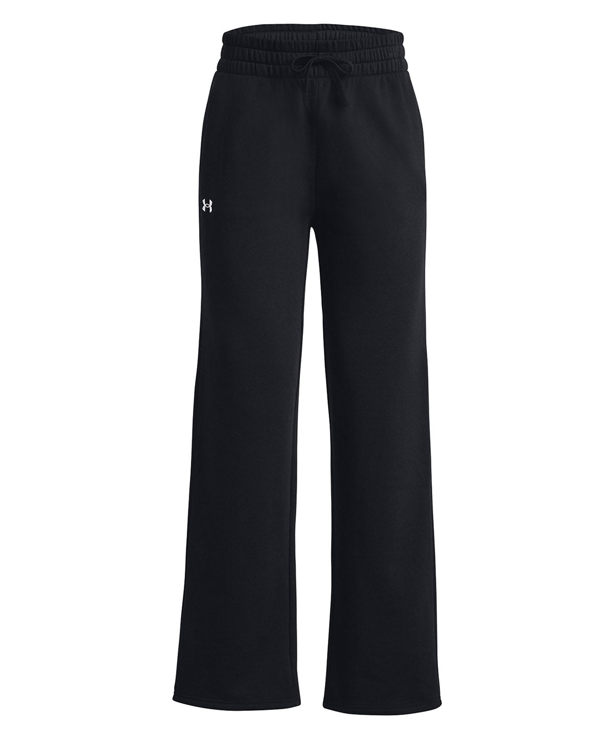 Pantalón UA Rival Fleece Straight Leg negro para mujer