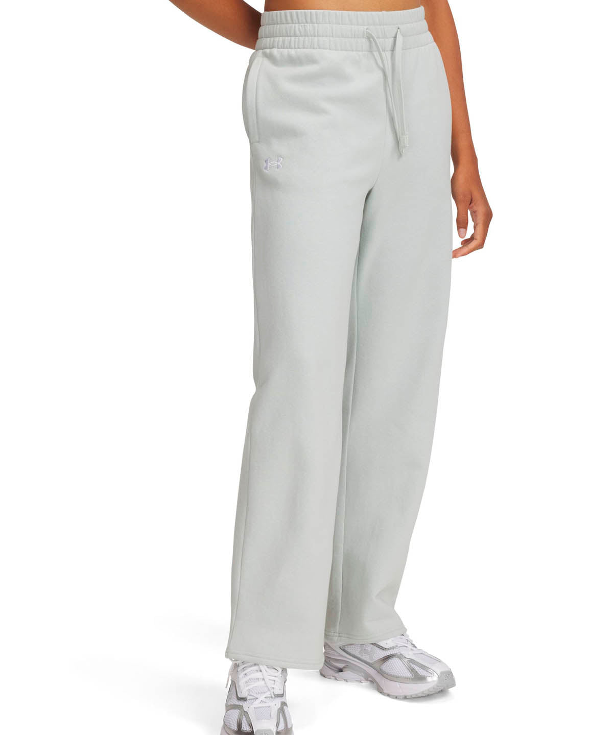 Pantalón Under Armour Rival fleece verde para mujer