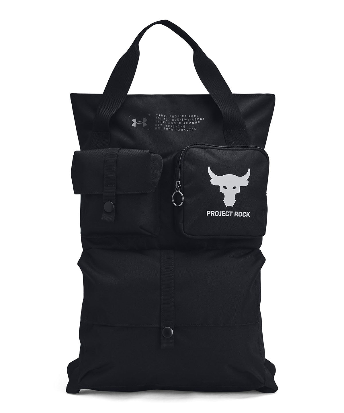 Mochila Project Rock unisex negro Under Armour